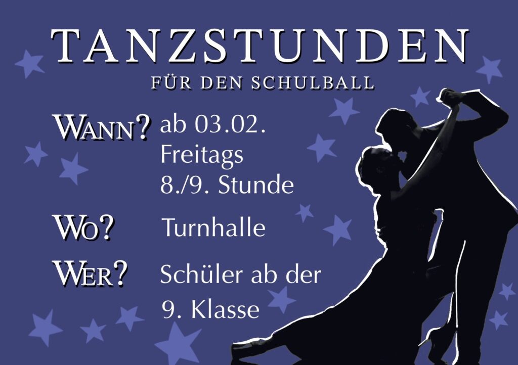 Tanzstunden Werbung 2023 Schulball